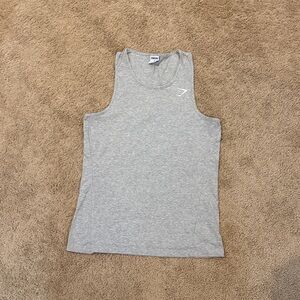 Men’s Gymshark Light Gray Tank Top Size Medium